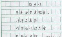 原创 小学生作文，全文72个字，老师看到后给满分，家长看哭了