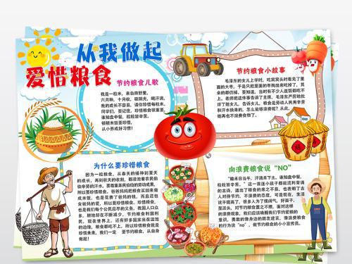 爱惜粮食 爱护粮食从我做起400字