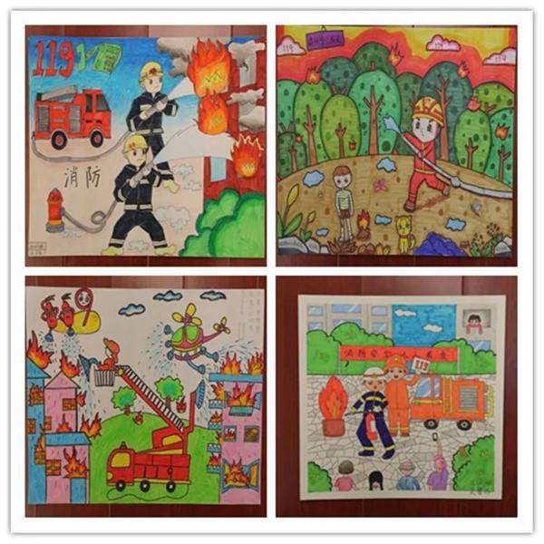 “我是小小消防员”绘画作文获奖作品展 12