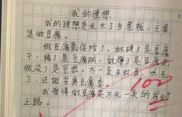 小学生的作文暴露小心思,这些想法不能扼杀,家长:能不能正经点