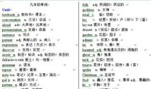 九年级下册英语13单词积累