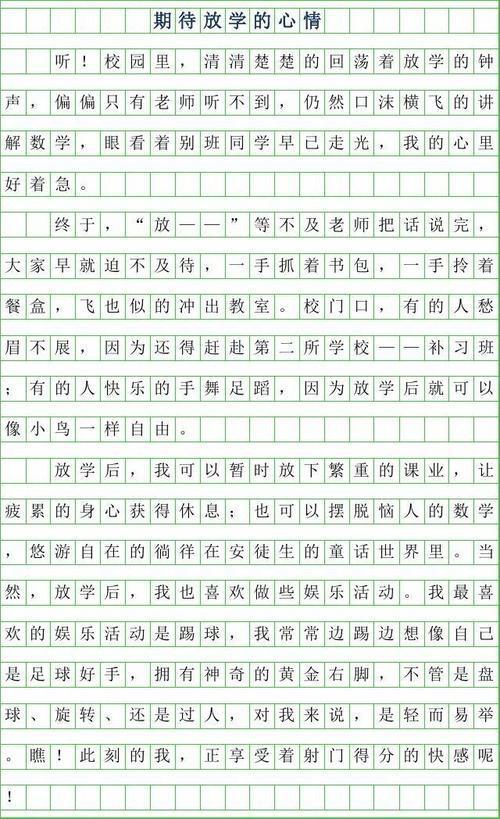 禁卡行动 五年级叙事作文300字