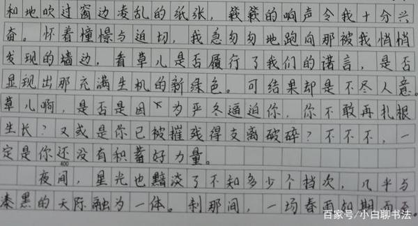 高中月考学霸作文,单凭这清秀字迹就能打动老师,堪比“馆阁体” 1