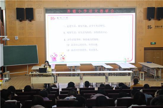 东坡区苏辙小学开展作文教学专题讲座活动
