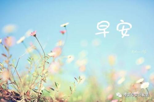 微信励志早安问候语
