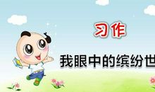 小学三年级作文我眼中的缤纷世界