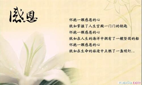 感恩的经典语录