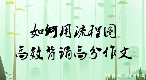 流程图分析英语高分作文(含背诵技巧和亮点分析)