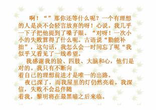 我不止一次努力尝试作文