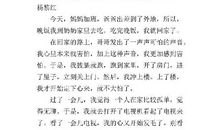 难忘的夜晚 三年级记叙文400字