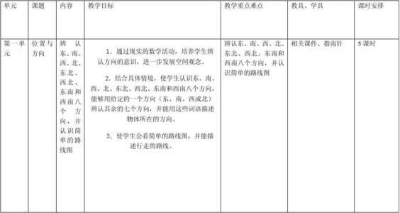 小学三年级数学教学计划