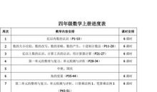 四年级数学下册的教学计划