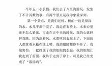 中坡山之行 五年级游玩作文400字