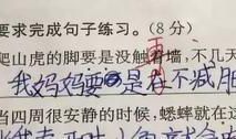 “妈妈不化妆，样子可丑了！”小学生作文花式“损”亲妈