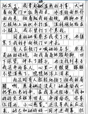 雪花 初三作文900字