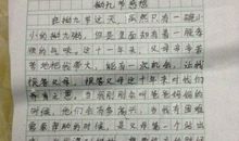 拗九节叙事作文