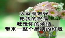 夏日周末快乐祝福短信