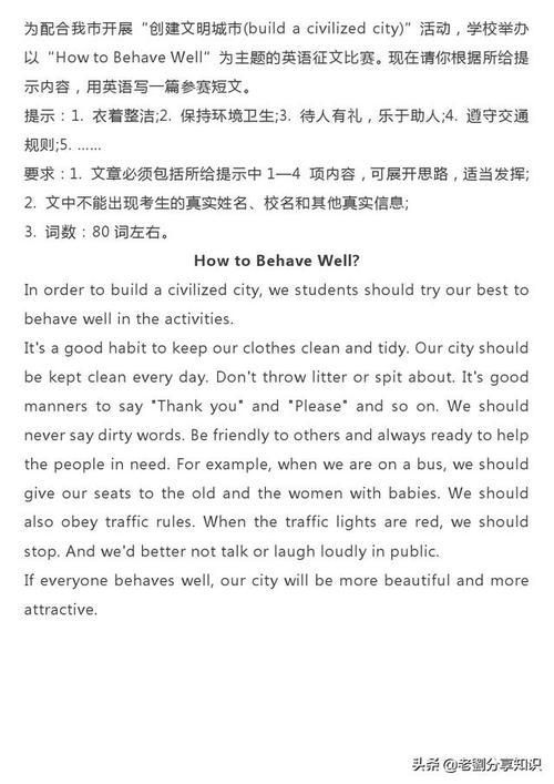 初中英语作文景点话题+经典范文，得分就靠它！
