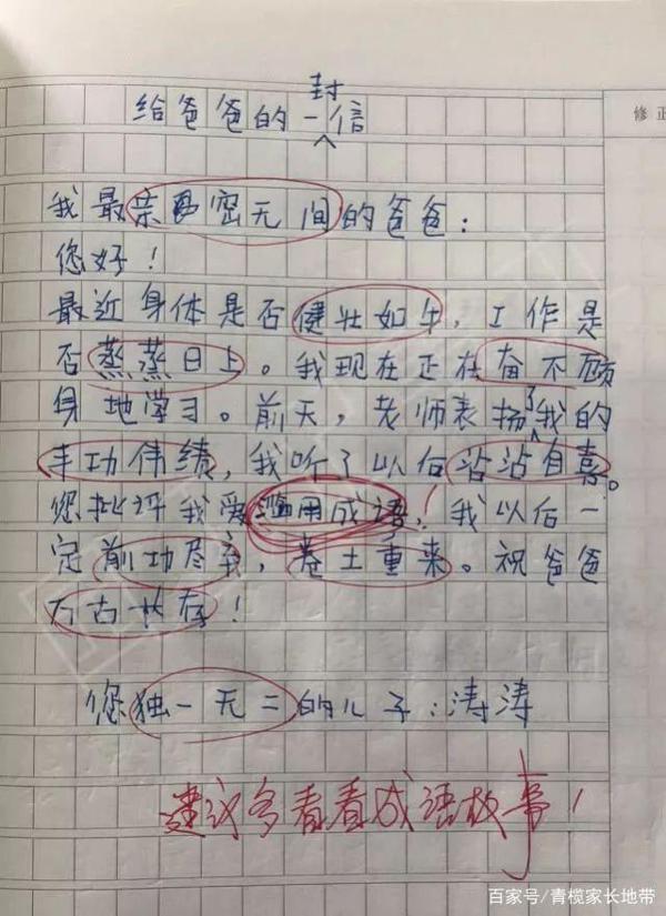 小学生作文用11个成语,老师却批评:告诉孩子,知识一定要学扎实