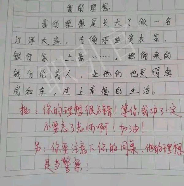 小学生奇葩作文走红,老师的水平也参差不齐,你服吗?