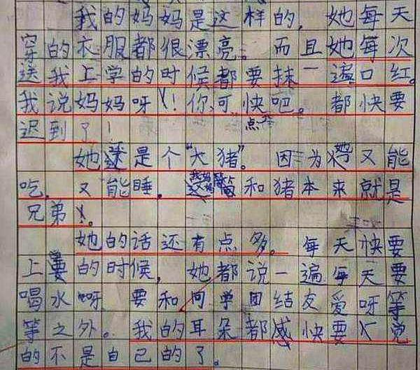 三年级学生作文《我的父亲》家长看了追着孩子打,只因少写一个字 3