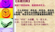 2008年海南省中考满分作文赏析――牵挂_750字