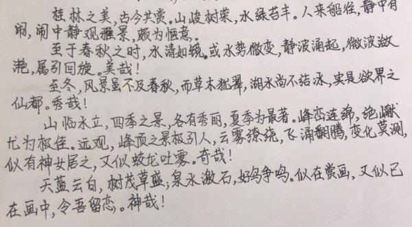 《桂林山水韵》作文点评