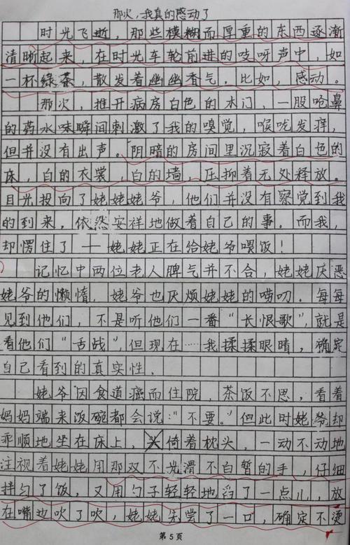 微笑初中生作文