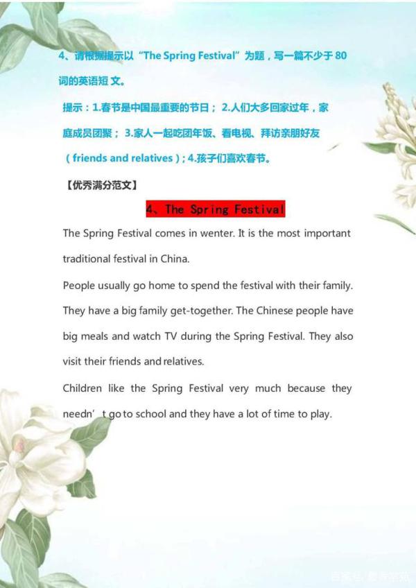 初中英语:必考的20篇作文(附满分范文),值得拿去学习! 3