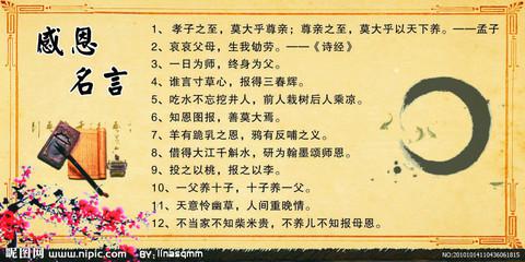 有关感恩的励志名言