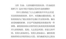 生命流泪的样子读后感范文