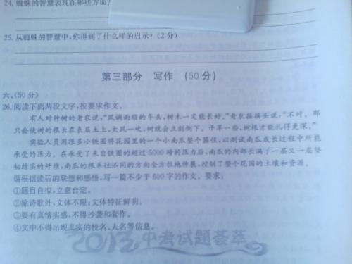 那时花开 初二叙事作文700字