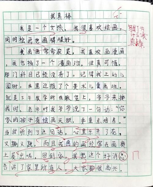 她真棒优秀作文