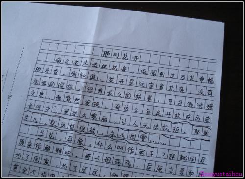 那时花开 青春的故事1000字作文