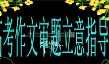 【高考作文备考】2020年全国名校模拟高考作文题立意专家解析7