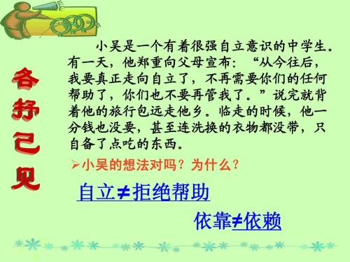 不该丢失的自立 学会自立400字作文
