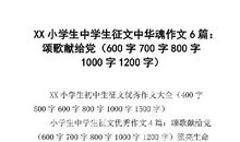 小学生中国魂征文800字