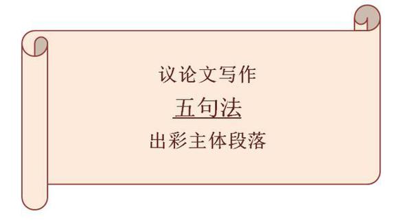 高中语文:“五句法”打造主体段落,赢得高分作文之议论文