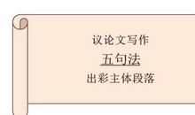高中语文：“五句法”打造主体段落，赢得高分作文之议论文