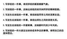 小学作文指导：写班级学校事情的参考段落