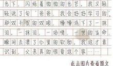 描写父亲的眼睛小学生作文600字