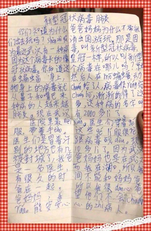 武汉疫情汹涌来袭,这篇8岁的小学生作文火了,网友:泪目 3