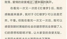 红楼梦读后感作文300字