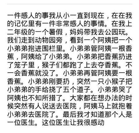 感人的一幕作文五篇