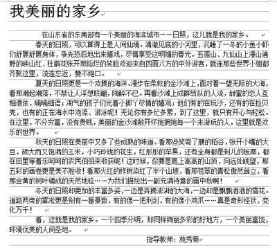 意外 家乡心情随笔作文300字