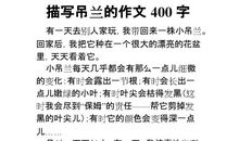 怦然心动-吊兰的启示作文500字