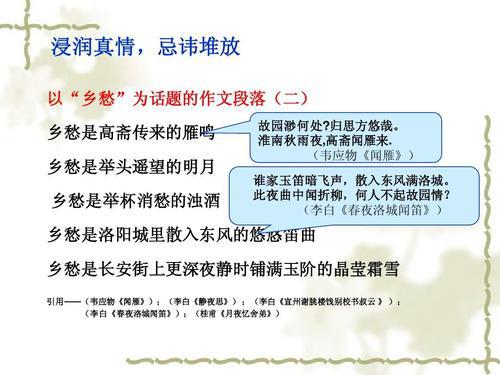 高考作文中诗词的应用技巧（概述）