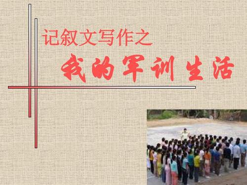 我的军训生活-记叙文范文500字