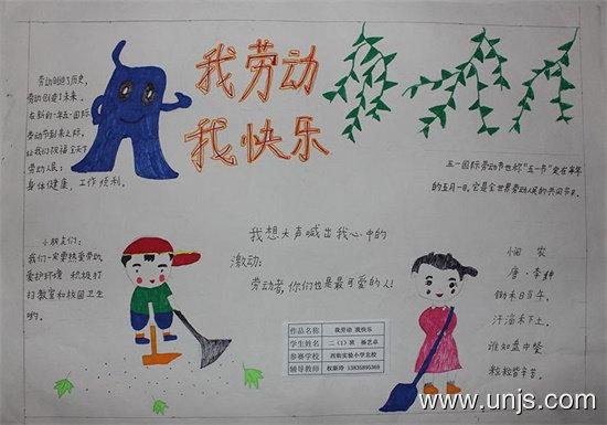 2020年五一劳动节简单又漂亮手抄报
