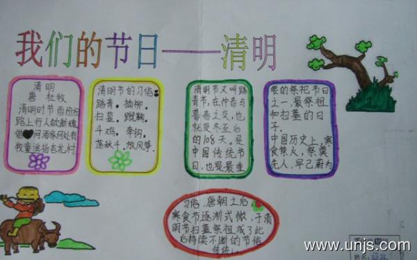 2020我们的节日清明节手抄报图片